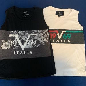 2 hangover-type shirts in good condition